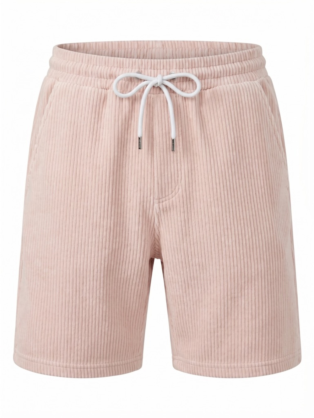 YoungLA Men Pink Blush Ribbed Drawstring Shorts Medium Gym Athleisure Lounge